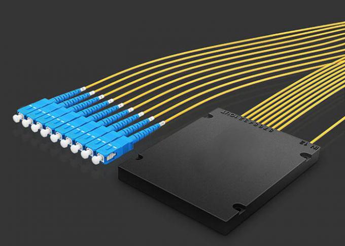 Düşük ekleme kaybı, düşük PDL 1 * 8 PLC ABS tüpü, 2.0mm, 1M kablo, Fiber Optik Ayırıcı