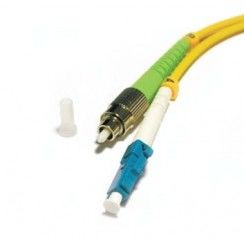 FC / APC - LC / UPC optik yama kablosu tek yönlü tek modlu, Corning G657 fiber optik kablo