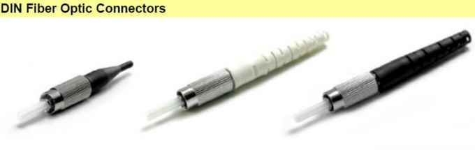 FTTH Ağı için DIN Tek Modlu Fiber Konnektörler Dairesel Şekil