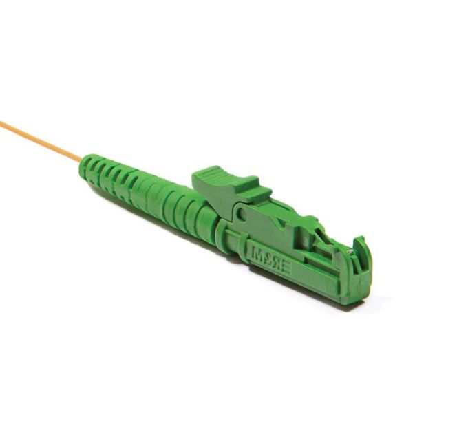 Yeşil Önyükleme G652D Fiber Optik Konnektörler SM 3.0, Plastik Durdurucu ile