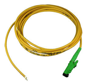 Telekomünikasyon için E2000 APC Fiber Optik Pigtail PVC LSZH 0.9mm