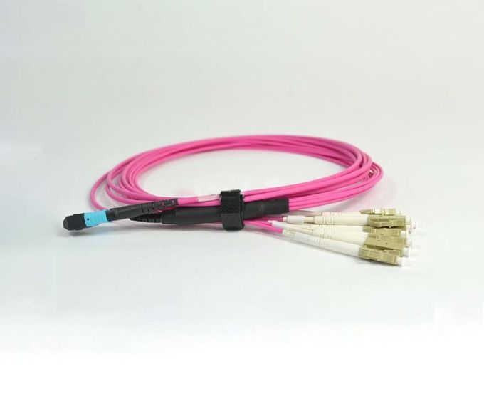 Çekme Mpo Gövde Kablo Tek Mod Fiber Optik Kablo 0.35dB Ekleme Kaybı çekin