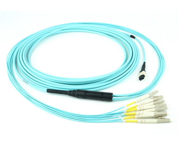 LSZH MPO Patch Cord, Patch Panel İçin 12/24 Çekirdekli Optik Fiber Kablo
