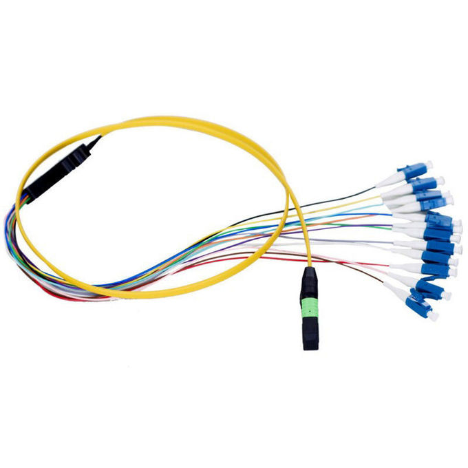 MTP / MPO - LC Fiber Optik Yama Kablosu Tesis Kurulumlarında Özelleştirilmiş Uzunluk
