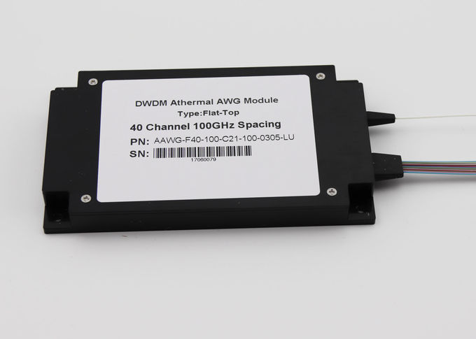 Max IL 5.0dB DWDM Çoklayıcı 40Ch AAWG 5G Ön Haul / Datacenter Için ABS Kutusu
