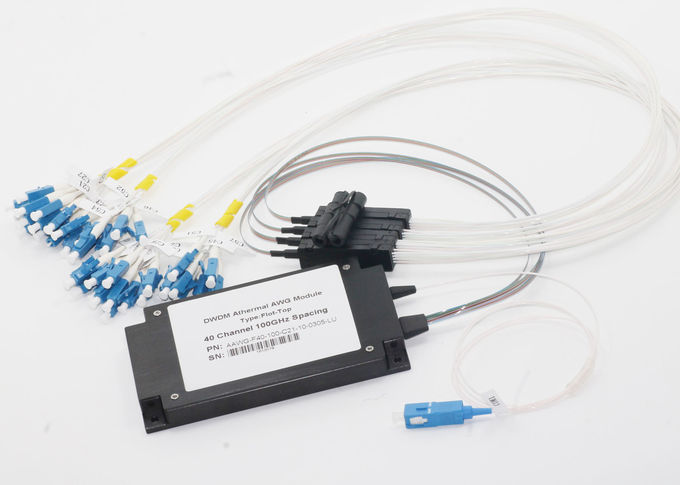 Max IL 5.0dB DWDM Çoklayıcı 40Ch AAWG 5G Ön Haul / Datacenter Için ABS Kutusu