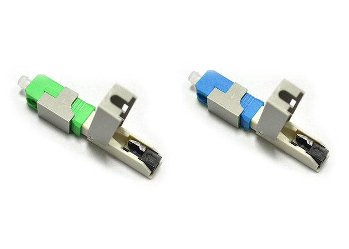 FTTH Bırak Kabloları İçin Kapaklı / Vidalı Fiber Optik Hızlı Bağlantı Yeşil 55mm