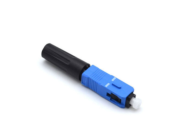 50mm Ön - Cilalı Fiber Optik Hızlı Konektör Mavi Tek Modlu Fiber Konnektörler