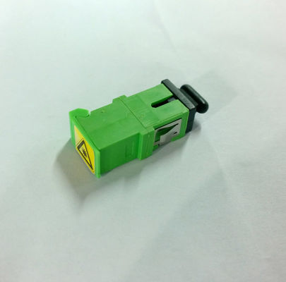 Çin Metal Kepenk Düşük Ekleme Kaybı ile Yeşil SC / APC Fiber Optik Adaptör Tedarikçi