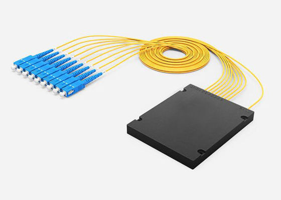 Çin Düşük Ekleme Kaybı Optik Kablo Splitter, Düşük PDL 1x8 PLC Splitter ABS Tüp 2.0mm 1 M Kablo Tedarikçi