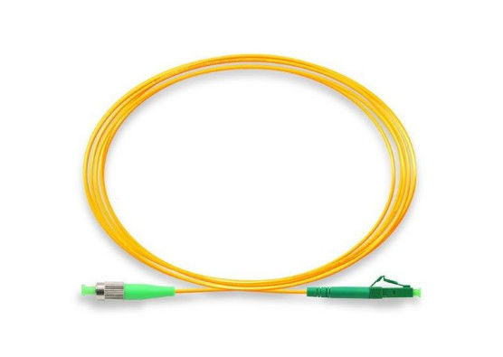 Çin Jumper Fiber Optik Yama Kablosu Tek Modlu Tek Yönlü Simplex 3m Boyut FC / APC - LC / APC Tedarikçi