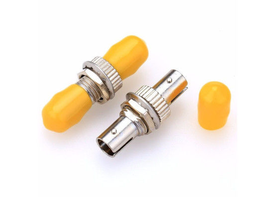 Çin Sarı Simplex ST&#39;den ST&#39;ye Fiber Optik Adaptör Ftth Network İçin Metal Malzemeler Tedarikçi