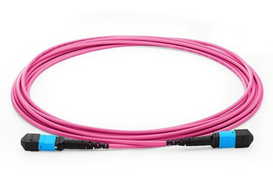 Çin MTP - LC Çok Kordon Mpo Çift Yönlü Fiber Optik Yama Kablosu OM1 -OM4 ile Seramik Yüksük Tedarikçi