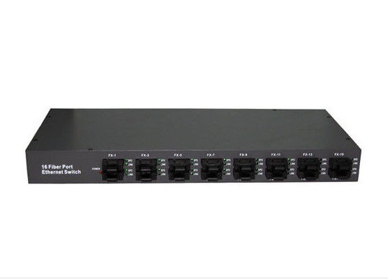 Çin Vlan Mac 16 Bağlantı Noktası Ethernet Anahtarı, 10/100 Base - Fx - 20KM - 100KM Ethernet Ağ Anahtarı Tedarikçi