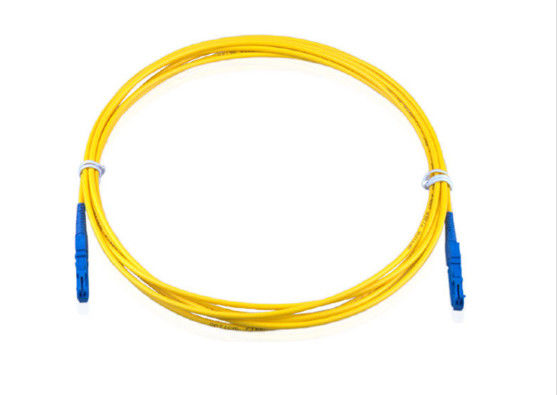 FTTX Network İçin Sarı E2000 UPC Fiber Optik Patch Cord Özel Tasarım Tedarikçi