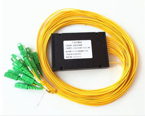 Sarı Plc Optik Bölücü, FTZ Sistemleri İçin LSZH Fiber Optik 1x16 Plc Bölücü Ceket Tedarikçi