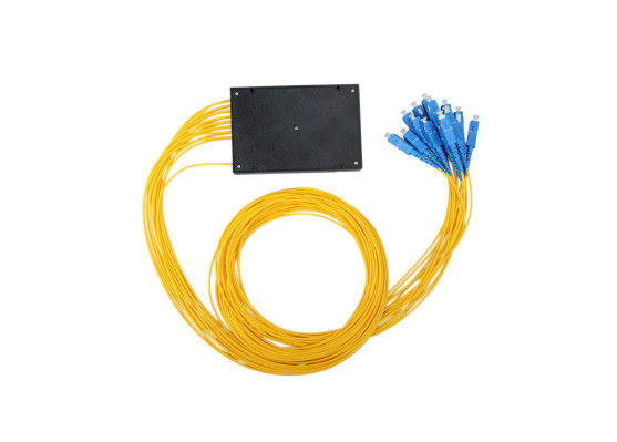1/16 Yönlü FTTH Optik Kablo Ayırıcı, Optik Kablo Ayırıcı ABS Kutu Paket Test Cihazları için Tedarikçi
