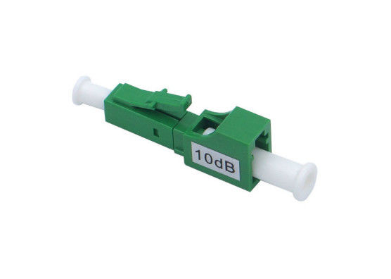 1310 / 1550nm E2000 Kademeli Zayıflatıcı, LC APC Yeşil 10db Zayıflatıcı Tedarikçi