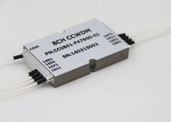 1x8 CWDM optik mux demux Kompakt Boyut LC / UPC MUX / DEMUX Sistemi Için Konnektör Tipi Tedarikçi