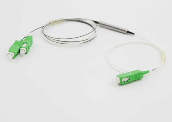 1 X 2 DWDM Cihazı, Metal Boru 0.9MM G657A1 Fiber Çoklayıcı E SC / APC Konnektörleri ile Demultiplexer Tedarikçi