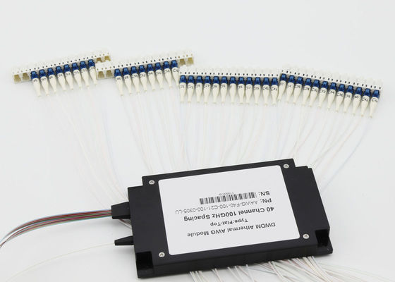Max IL 5.0dB DWDM Mux Demux 40Ch AAWG 5G Ön Haul / Datacenter Için ABS Kutusu Tedarikçi
