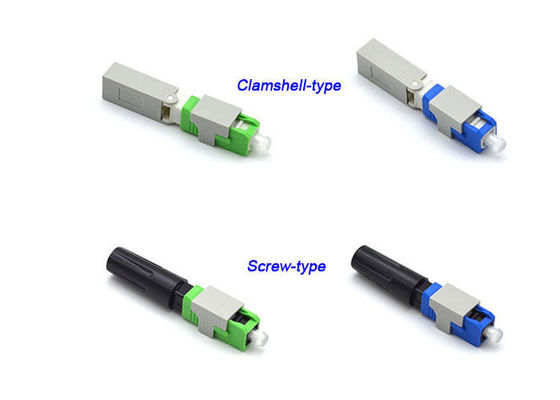 Kapaklı / Vidalı Hızlı Bağlantı Fiber Bağlayıcılar, Yeşil 55mm Sahada Takılabilir Bağlayıcı Tedarikçi