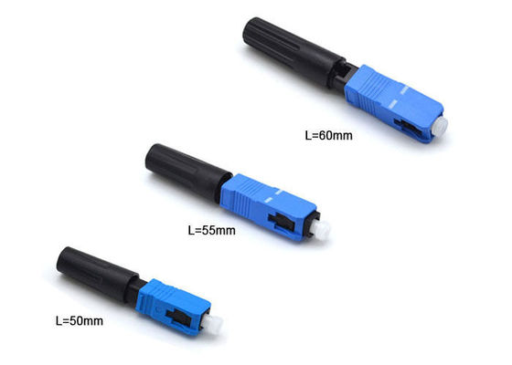 FTTB / FTTH 250 - 900um Çapı için 50mm Mavi Alan Montaj Bağlayıcı Tek Mod Tedarikçi